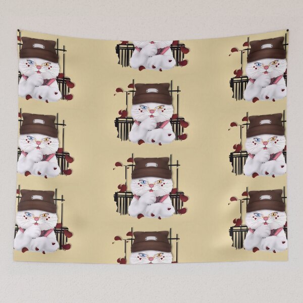 Item preview, Stylish white cat designed and sold by TanlaTon.
