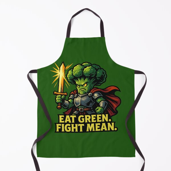 Item preview, Fighting Broccoli with Sword – Eat Green Fight Mean designed and sold by meshhead.