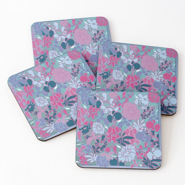 Item preview, Wildflower Bouquet in its palette of blues and pinks designed and sold by JoseYeste.