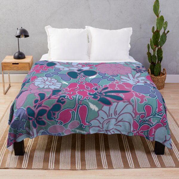 Item preview, Wildflower Bouquet in its palette of blues and pinks designed and sold by JoseYeste.