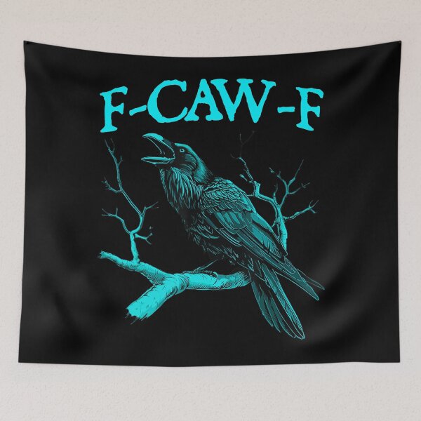 Item preview, Black Crow F Caw F Funny Black Bird Retro designed and sold by FantasyFablesC.