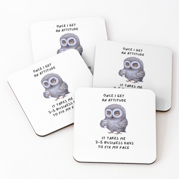 Item preview, Bird Once I Get An Attitude Coffee- Funny It Takes Me 3 5 Business Days  designed and sold by Run to Creations.
