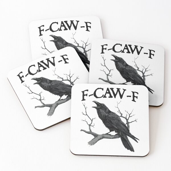 Item preview, Black Crow F Caw F Funny Black Bird designed and sold by FantasyFablesC.