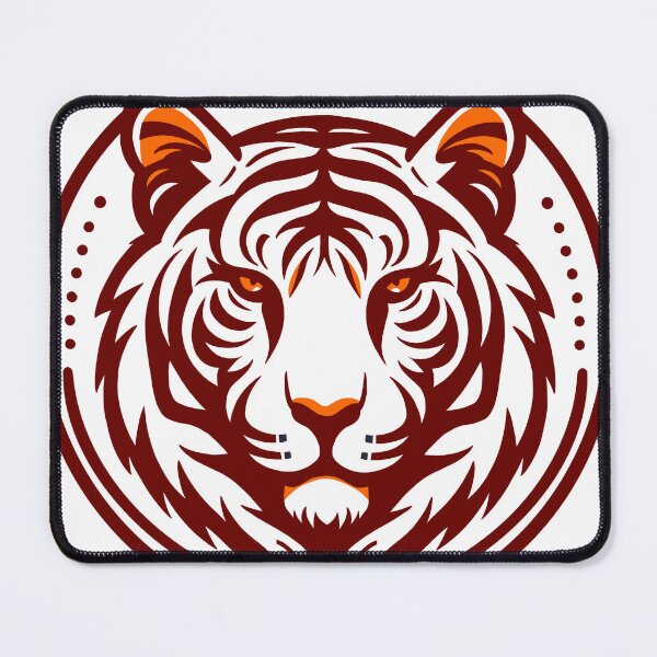 Item preview, Red Majestic Tiger Emblem – Fierce and Bold Design designed and sold by FunnehGacha.