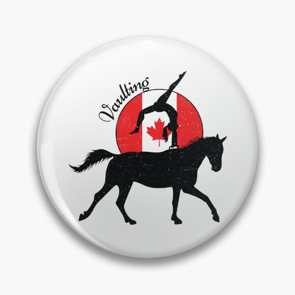 Item preview, Vintage Horse Vaulting Sport Canada Flag designed and sold by dass-art.