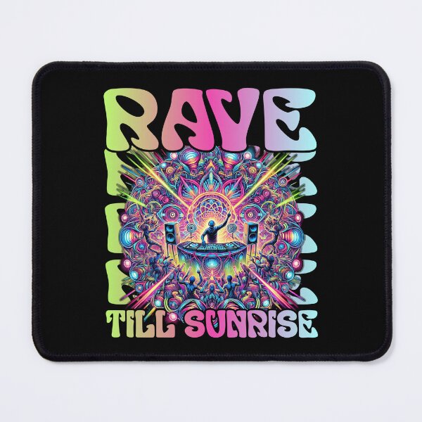 Item preview, RAVE TILL SUNRISE techno dancing party trance techno psytrance music designed and sold by Jt41.