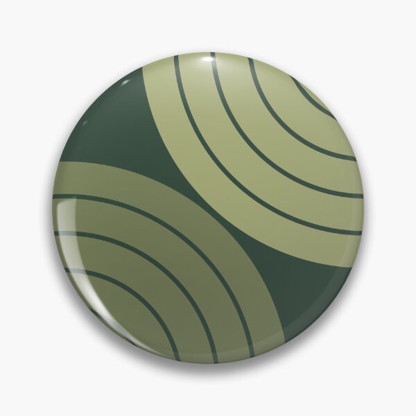 Item preview, Midcentury Modern Geometric Rainbow IVIV in Sage Pine Green designed and sold by nineFlorals.