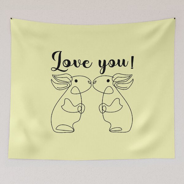 Item preview, Love you Easter Bunny designed and sold by minimalartstory.
