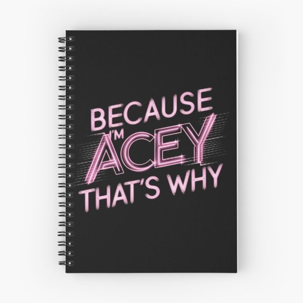 Item preview, Because I'm Acey: A Neon Cyberpunk Statement designed and sold by SztylishDesigns.