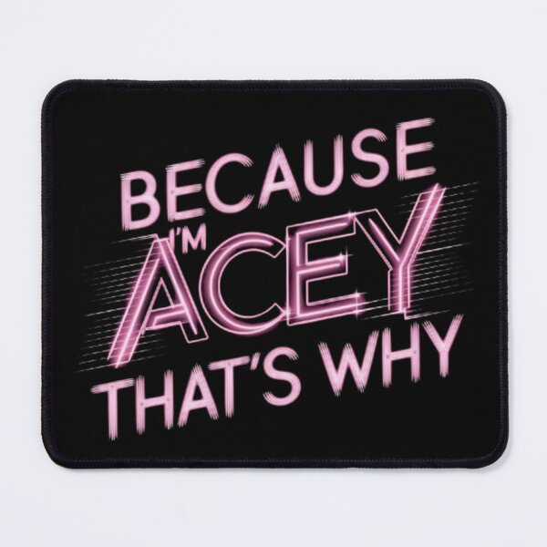 Item preview, Because I'm Acey: A Neon Cyberpunk Statement designed and sold by SztylishDesigns.