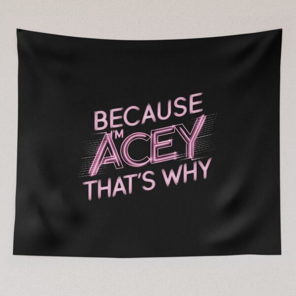Item preview, Because I'm Acey: A Neon Cyberpunk Statement designed and sold by SztylishDesigns.