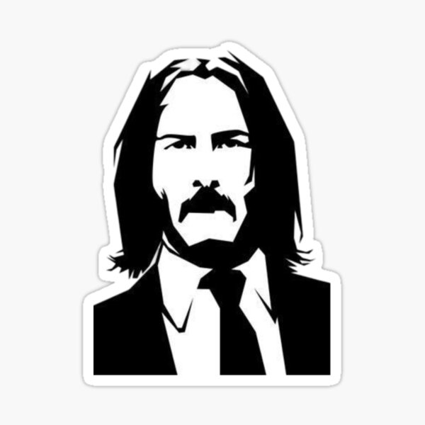 Artikel-Vorschau von John Wick, Schwarz und Weiß, designt und verkauft von UrbanLayers.