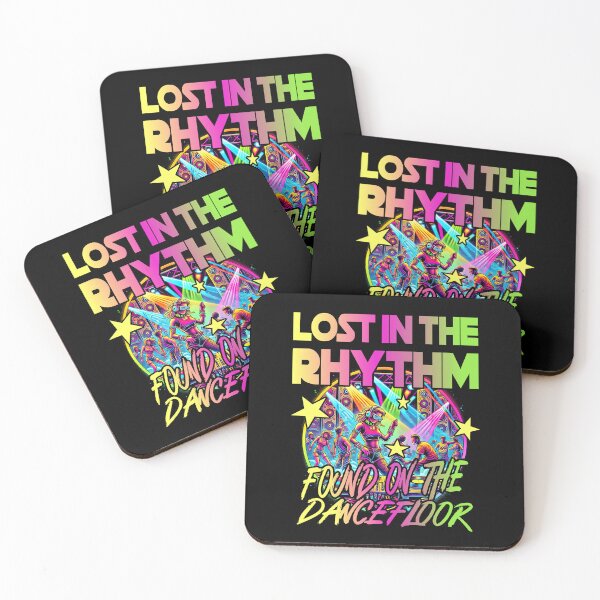 Item preview, LOST IN THE RHYTHM FOUND ON THE DANCE FLOOR disco techno party design  designed and sold by Jt41.