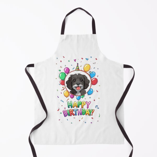 Item preview, Birthday Cavapoo Cavoodle - Black and White Mask - Happy Birthday! designed and sold by wotsthis.