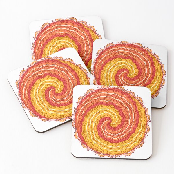 Item preview,  Fiery Solar Swirl – Abstract Cosmic Energy Art designed and sold by Madustoks.