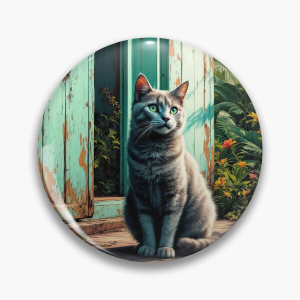 Item preview, Silver Tabby in Turquoise designed and sold by HabitableMoons.