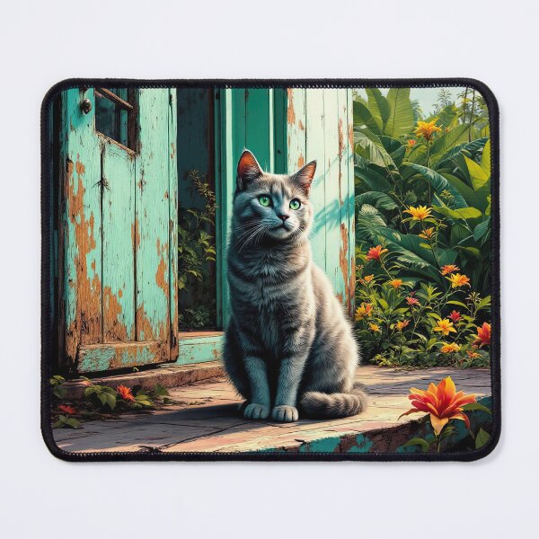Item preview, Silver Tabby in Turquoise designed and sold by HabitableMoons.