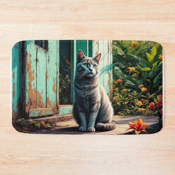 Item preview, Silver Tabby in Turquoise designed and sold by HabitableMoons.