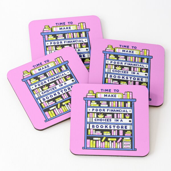 Item preview, Time to Make Poor Financial Choices in a Bookstore - bright colors designed and sold by Itouchedabee.