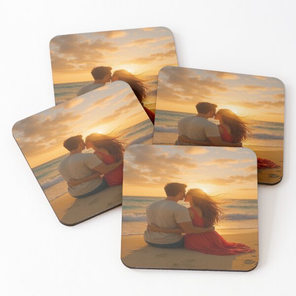 Item preview, "Wrapped in Sunset Love – Soulful Embrace at the Edge of the World" designed and sold by SoulPrints by Beata.