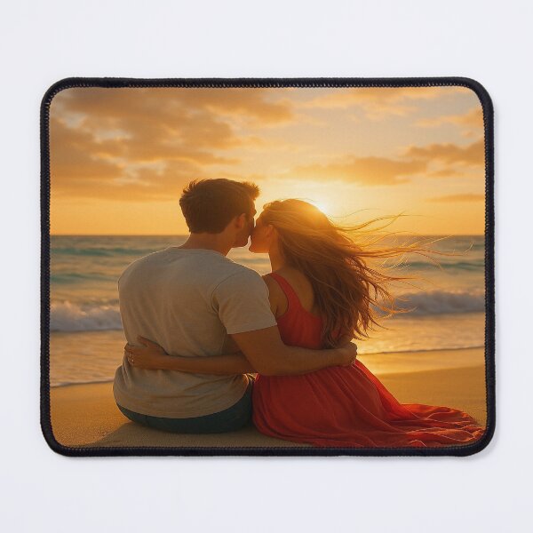 Item preview, "Wrapped in Sunset Love – Soulful Embrace at the Edge of the World" designed and sold by SoulPrints by Beata.