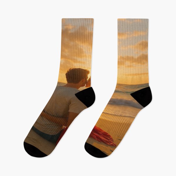 Item preview, "Wrapped in Sunset Love – Soulful Embrace at the Edge of the World" designed and sold by SoulPrints by Beata.