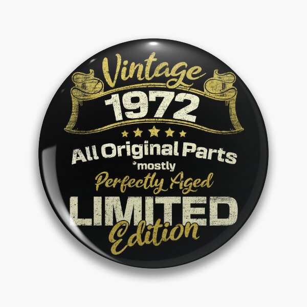 Item preview, Funny Vintage Birthday 1972 Limited Edition designed and sold by dass-art.
