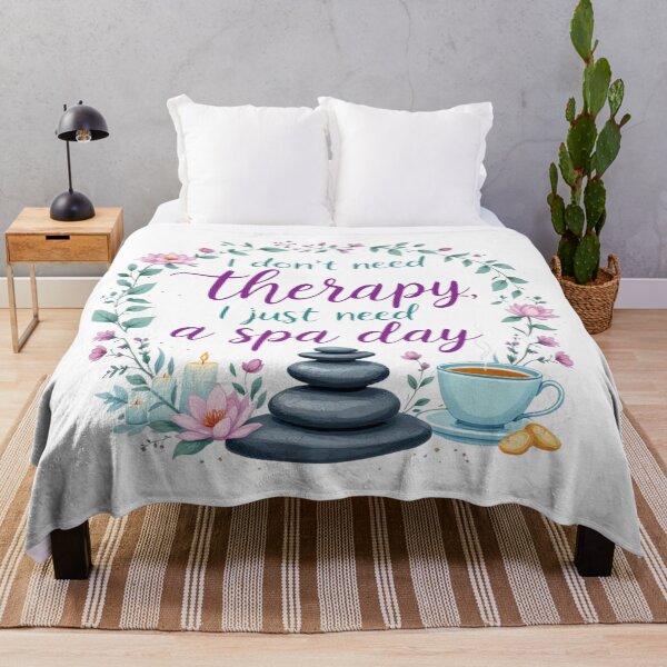 Item preview, I Don’t Need Therapy, I Just Need a Spa Day - Relaxation Quote Design for Stress Relief Lovers designed and sold by IM Hunter.