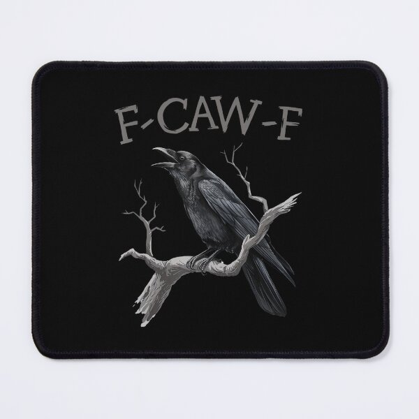 Item preview, F Caw F Funny Black Bird Black Crow Retro designed and sold by FantasyFablesC.