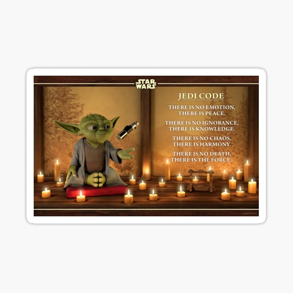 Vista previa del artículo con la obra «Código Jedi», diseñado y vendido por Péter Kondás.