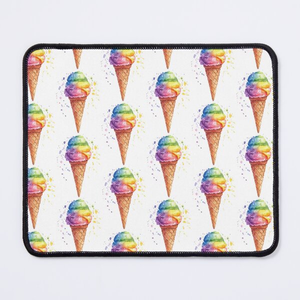 Item preview, Rainbow Ice Cream – Colorful Sweetness designed and sold by Moss and Moon Studio.
