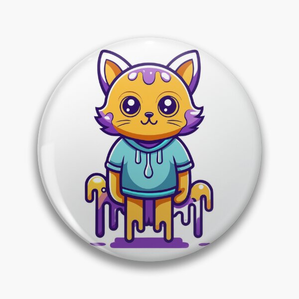 Item preview, Abstract violet cat designed and sold by HorizonStores.