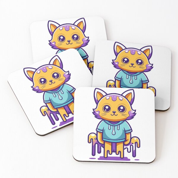 Item preview, Abstract violet cat designed and sold by HorizonStores.