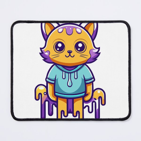 Item preview, Abstract violet cat designed and sold by HorizonStores.