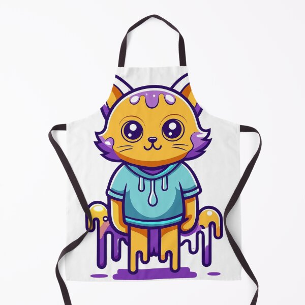 Item preview, Abstract violet cat designed and sold by HorizonStores.