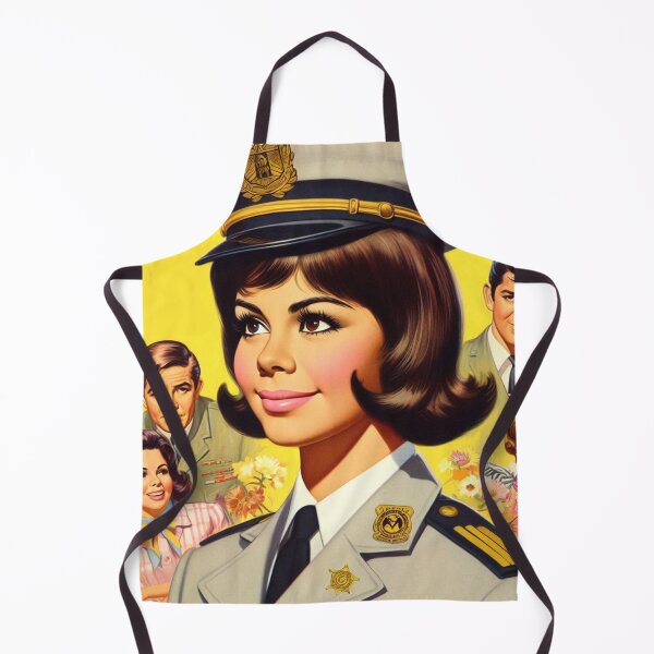Aperçu de l'œuvre Pin-up uniforme vintage créée et vendue par PulpVintage.