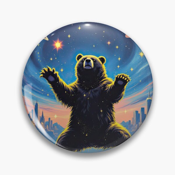 Item preview, Levitating Black Bear designed and sold by HabitableMoons.