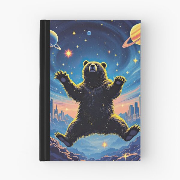 Item preview, Levitating Black Bear designed and sold by HabitableMoons.