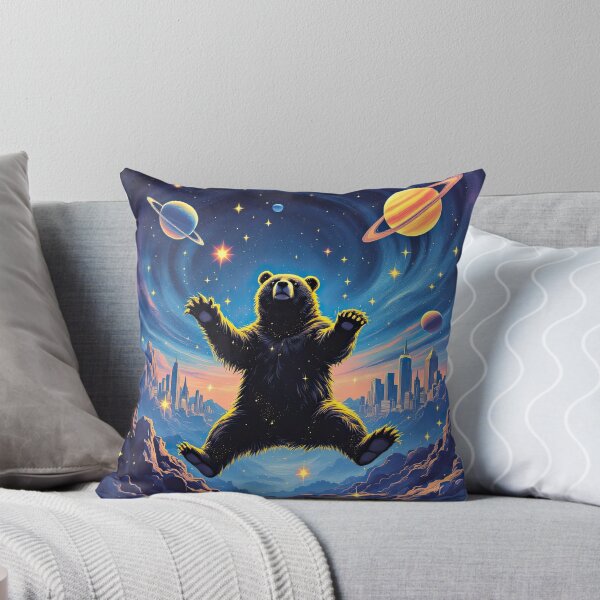 Item preview, Levitating Black Bear designed and sold by HabitableMoons.