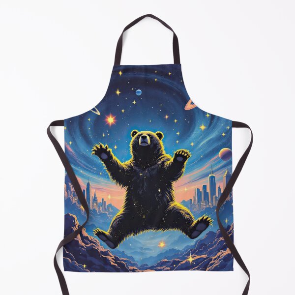 Item preview, Levitating Black Bear designed and sold by HabitableMoons.