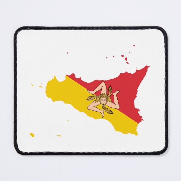 Item preview, Flag map of Sicily designed and sold by Beluga Cat.