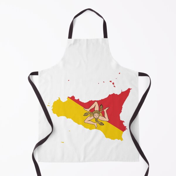 Item preview, Flag map of Sicily designed and sold by Beluga Cat.