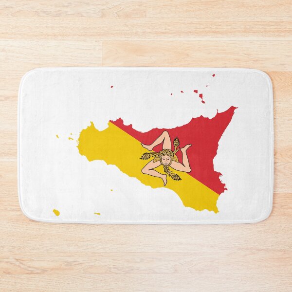 Item preview, Flag map of Sicily designed and sold by Beluga Cat.