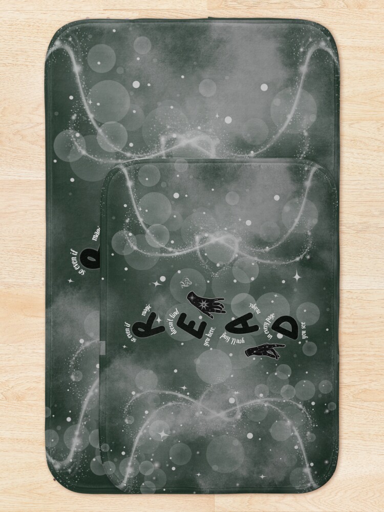 Thumbnail 5 of 6, Bath Mat, For Magic - green designed and sold by ProsetoPrint.