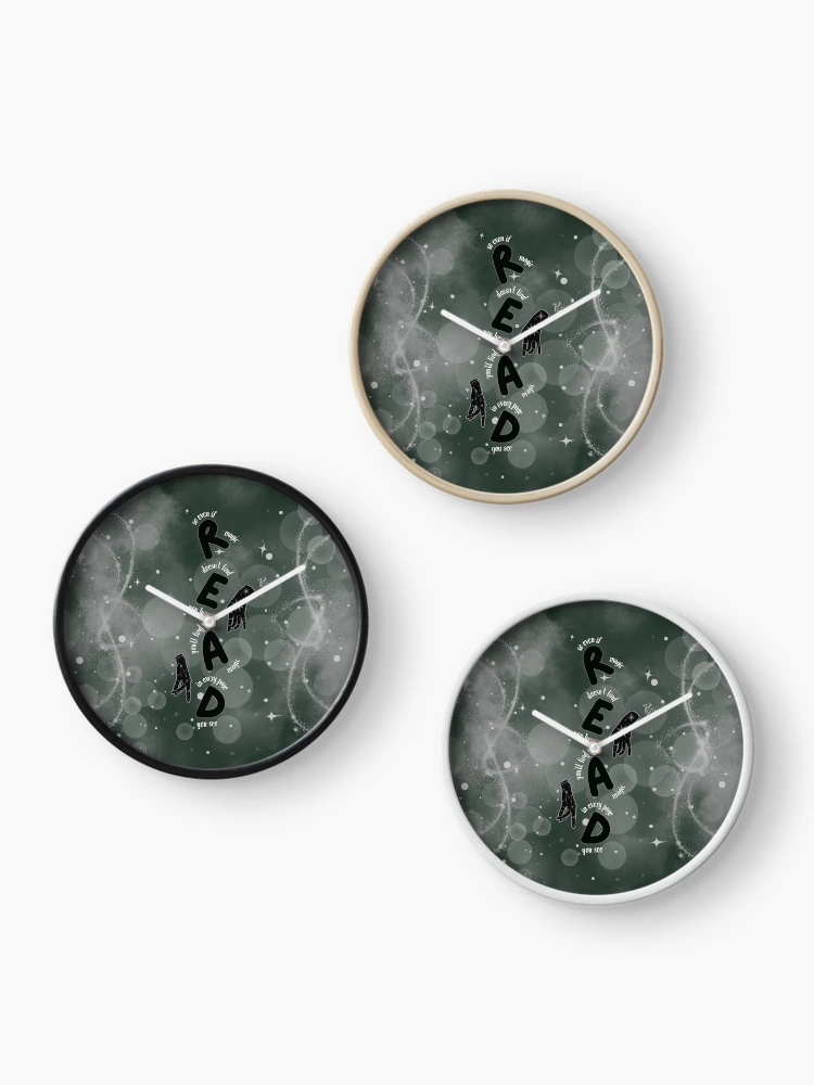 Thumbnail 3 of 4, Clock, For Magic - green designed and sold by ProsetoPrint.