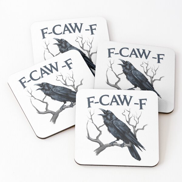 Item preview, F Caw F Funny Black Bird Black Crow Trending designed and sold by FantasyFablesC.