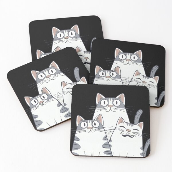 Item preview, A trio of Best Friends cats - a cute illustration designed and sold by Cherry-Cat.