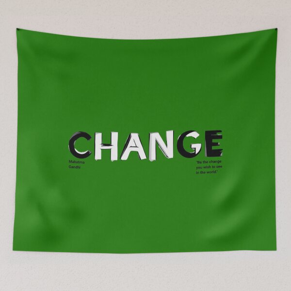 Item preview, Mahatma Gandhi - Be the change you wish to see in the world. designed and sold by nature. electrified..