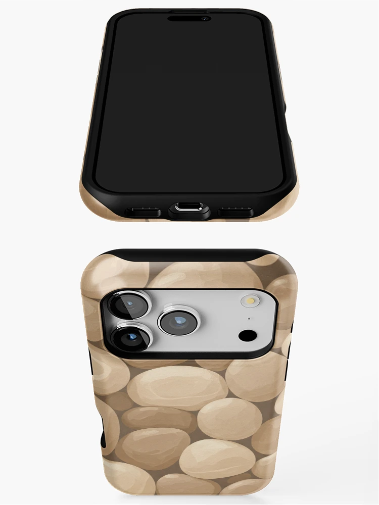 Thumbnail 3 of 4, iPhone Case, Natural Pebble Pattern designed and sold by Rui Fernandes.