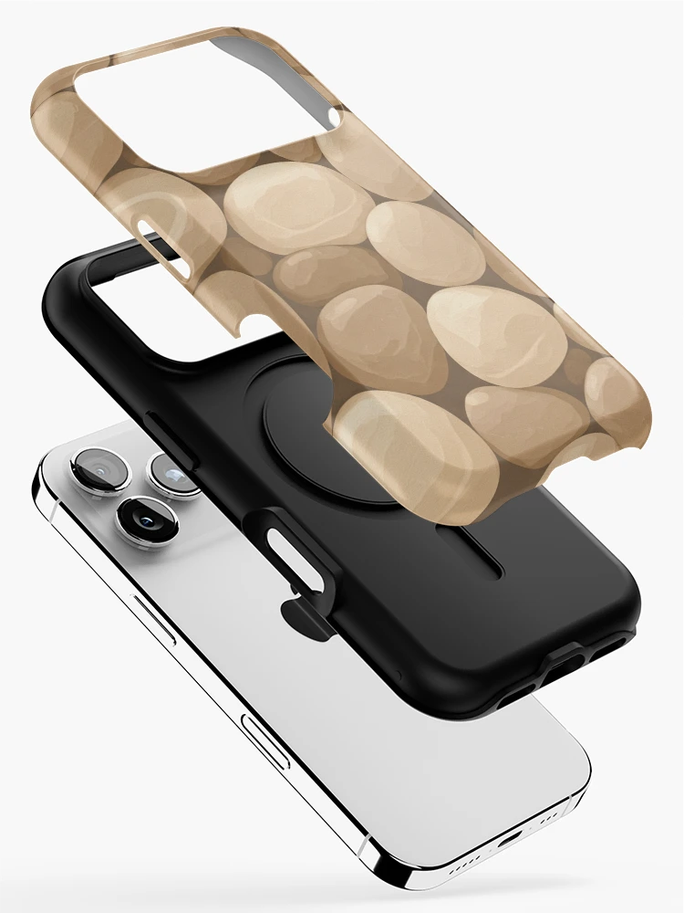 Thumbnail 2 of 4, iPhone Case, Natural Pebble Pattern designed and sold by Rui Fernandes.